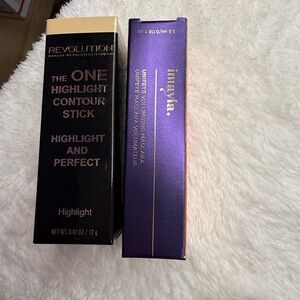 Makeup Revolution Highlight Contour Stick & Imayla Mascara in black